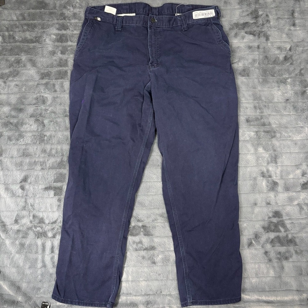 Carhartt FR Flame Resistant Navy Blue Work Pants 40x30 NFPA 2112 CAT 2 Mens